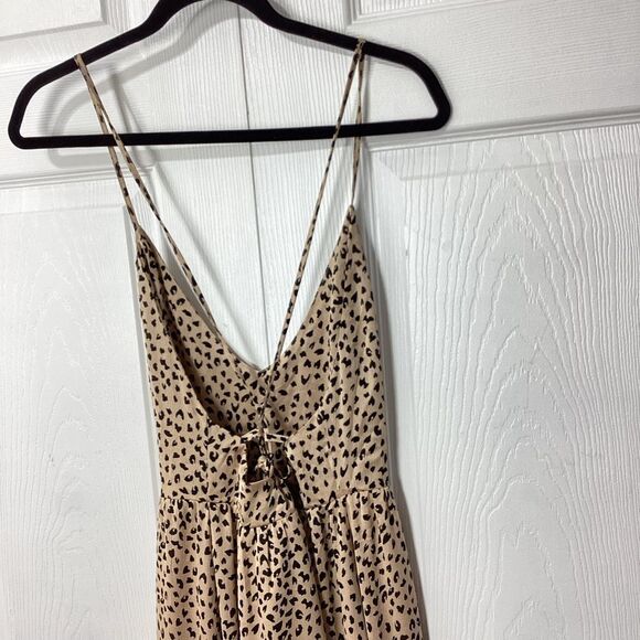 Cupshe Summer Dress Strappy Back Flowy Animal Print Maxi Lined NWT M - Picture 13 of 13
